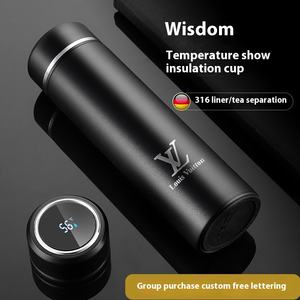 Nomeixin ถ้วยเก็บความร้อนอัจฉริยะระดับไฮเอนด์316แบบพกพาทำจากสเตนเลสสตีลสำหรับบุรุษและสตรีสลักโลโก้บนถ้วย<span class=keywords><strong>ชา</strong></span>เย็น - Product Image 5