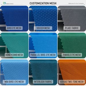 Tissu respirant à séchage rapide en tissu de polyester de maille de sport 120GSM pour maillot de basket-ball <span class=keywords><strong>NBA</strong></span> et ensemble d'entraînement - Product Image 4