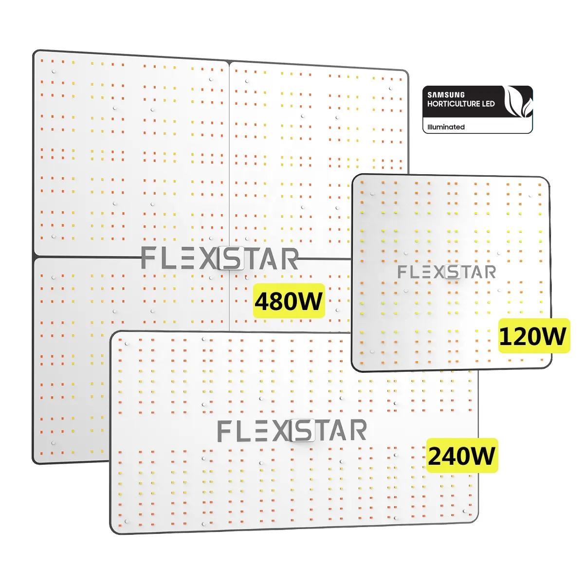 Flexstar mevcut stok 3 yıl garanti Samsung diyotlar 120W 240W 480W LED bitki yetiştirme lambaları ev için hould yetiştirme