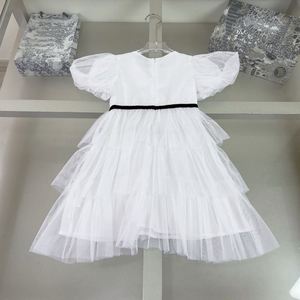 Nuevo Conjunto de Vestido y Falda de Gasa con Estampado de Dibujos Animados de Lujo para Niñas, Estilo Casual con Cuello Redondo - Product Image 4