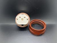 Prise Céramique Porcelaine Européenne Design Rétro Durable Intérieur Marron Max 16A 250V