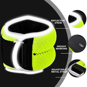 <span class=keywords><strong>Poids</strong></span> <span class=keywords><strong>cheville</strong></span>/poignet (<span class=keywords><strong>1</strong></span> paire) pour femmes, hommes et enfants, idéal pour la marche, le jogging, la gymnastique, l'aérobic - Product Image 2