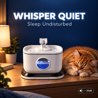 Fontaine à eau pour chat prête à être expédiée, alimentée par batterie, distributeur d'eau pour animaux de compagnie, faible MOQ à partir d'un carton
