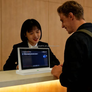 Traductor de pantalla dual con IA de 10.1 pulgadas, pantalla inteligente de traducción para hoteles, 50 idiomas, Android, WiFi, reproducción de voz en tiempo real - Product Image 1