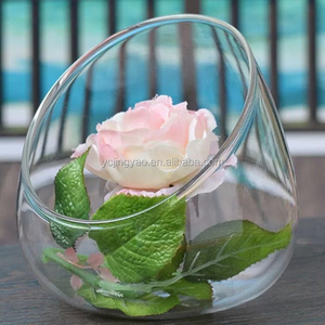 <span class=keywords><strong>Vaso</strong></span> Terrario in Vetro Trasparente Inclinato <span class=keywords><strong>per</strong></span> Piccole Piante di <span class=keywords><strong>Cactus</strong></span> Artificiali - Product Image 3