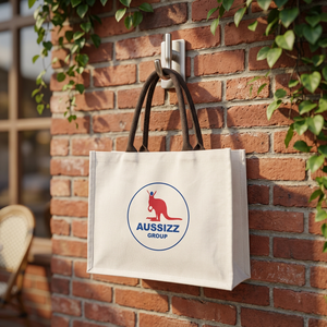 Bolsa de Tela de Algodón con Logotipo Personalizado, Tamaño Mediano, Asas con Cordón, Reutilizable, Ecológica, para Compras, Regalo para Mujer - Product Image 4
