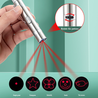 Pointeur laser rotatif multi-motifs en métal pour chats, jouet interactif, recharge USB, durable, pour sessions d'activités intérieures pour animaux de compagnie