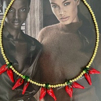 2024 à la mode charme plaqué or perles collier ras du cou haute qualité alliage chaîne saint valentin cadeau d'anniversaire pour Couples hommes femmes