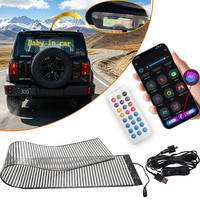 Pantalla LED Flexible Transparente USB, Controlada por Aplicación, con Reconocimiento de Voz y Pantalla Personalizable