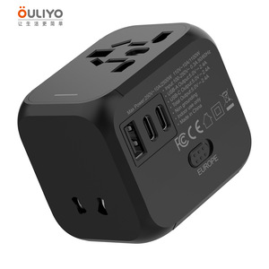 OULiYO Travel Adapter 110W Universal <b>Plug</b> With <b>USB</b> Ports For Europe And Global Use - Product Image 3