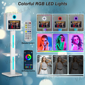 Cabina <span class=keywords><strong>de</strong></span> Fotos Selfie DSLR <span class=keywords><strong>de</strong></span> 15.6 Pulgadas | Pantalla Táctil Interactiva + <span class=keywords><strong>Cuerpo</strong></span> Metálico <span class=keywords><strong>de</strong></span> Avión | Logotipo Gratuito + Envío Global Seguro - Product Image 3