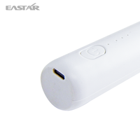 Портативный вспениватель молока Eastar MF05B с 3 скоростями, USB-зарядкой, экологичный, двухслойный, из нержавеющей стали, с 2 насадками, в наличии