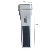 Lampe torche LED portable d'urgence en plastique rechargeable à énergie solaire pour l'extérieur – Prix abordable