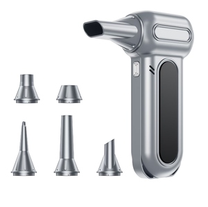 Souffleur d'air turbo portable sans fil lumineux, sécheur de voiture, pistolet dépoussiéreur électrique rechargeable à air comprimé, en plastique carré pour le nettoyage - Product Image 4
