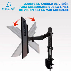 Support de bureau pour deux moniteurs Ele-Gate 27 pouces, capacité de charge jusqu'à 8 kg - Product Image 4