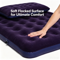 Tapis de sol floqué en PVC, matériau durable, design moderne minimaliste, épaisseur supplémentaire, pour l'intérieur et l'extérieur, camping, 186*76*22