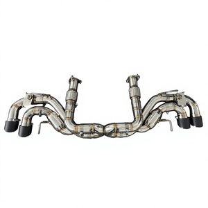 Vortex Performance Luxury Catback Exhaust Chevrolet CORVETTE C8 2019-2023 Straight Pipe Header Valvetronic 304SS Mirror Polished - Product Image 1