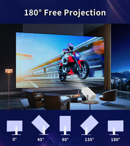 JUNUO proyector de juegos Android 11 3D consola de juegos inteligente proyector hogar 4K Video portátil Mini Android juegos proyector - Product Image 3