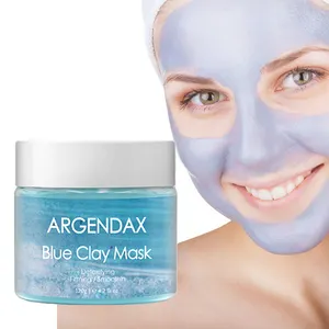 Máscara hidratante para rosto privada, máscara facial de mirtilo, argila azul, hidratante personalizada australiana
