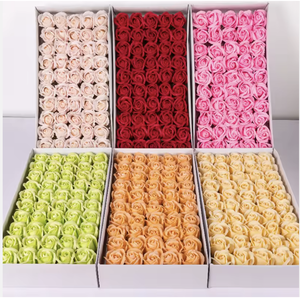 ดอกสบู่ทำมือ 50 ชิ้น เส้นผ่านศูนย์กลาง 7 ซม. 3 ชั้น ขายส่ง - Product Image 1
