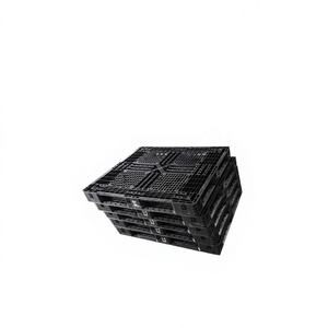 Palettes en plastique industrielles fiables HT-081 (PP/HDPE) résistantes aux intempéries, support de charge optimal pour une utilisation en extérieur - Product Image 1