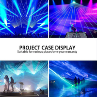 Cube laser RGB portable 3W 5W, contrôle par application, alimenté par batterie, lumière laser pour mariage, fête en plein air