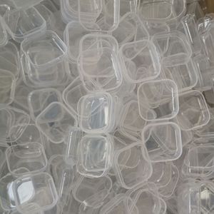 Boîte d'emballage carrée transparente en PP pour bouchons d'oreilles, pièces de perles, équipement de <span class=keywords><strong>pêche</strong></span>, petite boîte de rangement carrée pour bouchons d'oreilles - En stock - Product Image 4