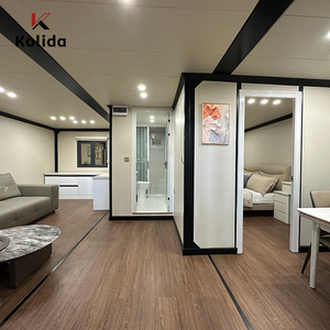 Úc 20ft & 40ft biệt thự sang trọng đúc sẵn mở rộng gấp Modular thép <span class=keywords><strong>container</strong></span> nhà với phòng tắm & phòng ngủ - Product Image 4