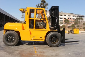 CJLIFT harga pabrik gudang keseimbangan berat 10 Ton 12 16 20T 4.5 m <span class=keywords><strong>Forklift</strong></span> daya Diesel dengan garpu untuk penjualan - Product Image 3