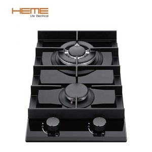 Hot Selling 2 Burner Built-In Gas With Black Glass Cooking <b>Stove</b> - Product Image 1