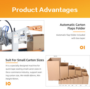 Gurki Nhà Máy Giá bền tự động nắp gấp hộp carton niêm phong trường hợp máy niêm phong trường hợp máy niêm phong - Product Image 4