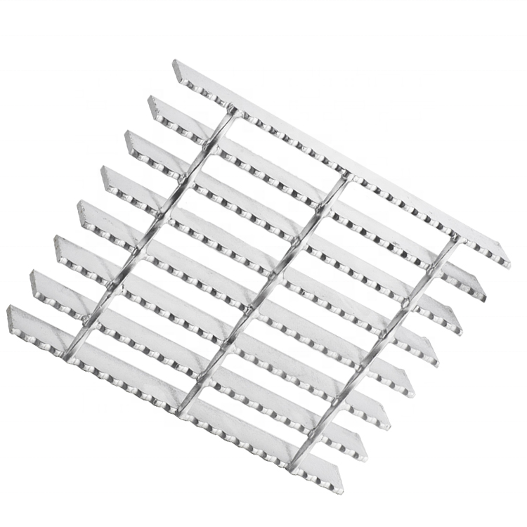 Горячеоцинкованная стальная решетка yantai, зазубренная черная оцинкованная стальная решетка для желоба