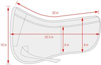 Tapis de selle de cheval anglais de Style classique le plus vendu confortable siège complet antidérapant doublure en polycoton en mousse douce pure pour l'équitation