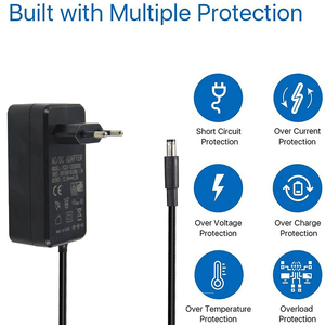 Adaptateur secteur AC/DC pour prise murale européenne 12V 5A avec indicateur LED 5,5*2,1MM, alimentation CCTV, connexion enfichable - Product Image 2