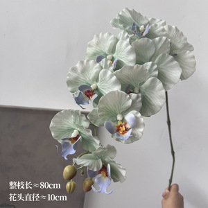 Orchidée Phalaenopsis Artificielle Transfrontalière 80cm Haute Simulation pour Décoration de Mariage et Bouquet - Product Image 3