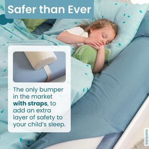 Barandas de Cama de Espuma Personalizadas, Rectas, Universales, Anticaídas para Bebés, Almohada Infantil de 0 a 12 Meses, Algodón Puro - Product Image 2