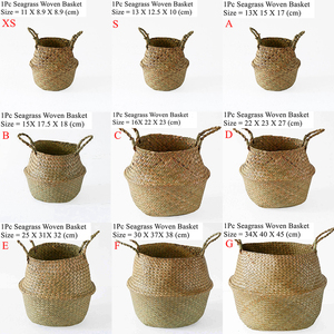 Seagrass Osier Rotin Pot Suspendu Blanchisserie Cesta Mimbre Pique-Nique Panier De Rangement - Product Image 6