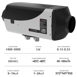 เครื่องทำอากาศดีเซล2KW 5KW 12V 24V สำหรับคาราวาน emark (ECE R122 & R10)