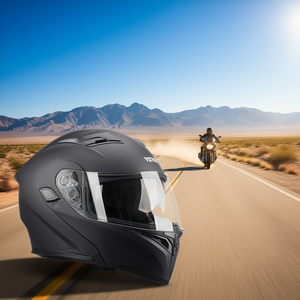 Casco de Motocicleta Vevor Talla XL con Ranura para Bluetooth para Motocross, Visera Transparente, Carcasa de Policarbonato - Product Image 2