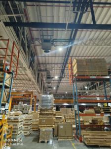 Unité <span class=keywords><strong>de</strong></span> traitement <span class=keywords><strong>d</strong></span>'air industrielle AirTS AirTS-K pour entrepôt, climatiseur sans conduit à moteur AC monté au plafond pour grandes salles - Product Image 2