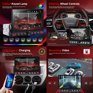 Reproductor MP5 para Auto Podofo de 7 Pulgadas 1 Din HD con Teclas de Piano, USB/Tipo-C/BT, Autoradio Universal, Compatible con Carplay/Android Auto/YouTube Inalámbrico - Product Image 2