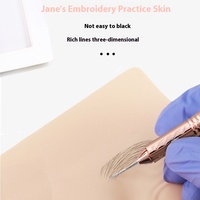 Artisanat tatouage pratique Silicone peau réaliste visage faux sourcil oeil lèvre Semi-Permanent maquillage Permanent outil de formation