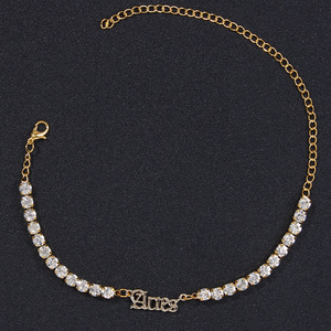 Bracelet de cheville en acier inoxydable plaqué or <span class=keywords><strong>et</strong></span> argent pour femme, 12 signes d'horoscope, chaîne de cheville - Product Image 4
