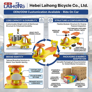 Voiture à bascule électrique jaune pour bébé, vélo pour tout-petit, combinaison durable en plastique et métal - Product Image 5