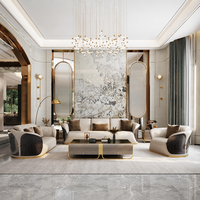 Fauteuil d'appoint de luxe de designer italien, en forme de coquille, avec plis verticaux, en velours et placage de bois Radica haute brillance, pour villa