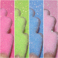 Paillettes irisées en vrac de 2 oz pour décorations de fête, paillettes ultra fines écologiques, poussière arc-en-ciel de 0,2 mm, fabrication pour l'artisanat