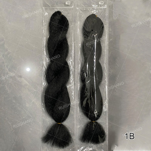 Hot Bán Kinky Straight Crochet Vixen Số Lượng Lớn Tóc 65 gam/cái Tự Nhiên Tóc Cao Cấp Sợi Tổng Hợp Cho Crochet - Product Image 5