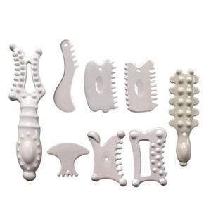 Bâton de massage Gua Sha multifonctionnel en céramique blanche pour le corps, outil de raclage <span class=keywords><strong>personnalisé</strong></span> pour huiles essentielles - Product Image 5