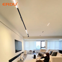ERDU – lumière de piste magnétique Led 48v moderne, extrêmement étroite, Mini lumière de piste magnétique linéaire Ultra-mince de 35mm