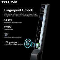 Cerradura Inteligente Deslizante de Aluminio Delgada e Impermeable con Huella Digital, Código Digital, Wifi Tuya y Reconocimiento Facial Bluetooth Ttlock